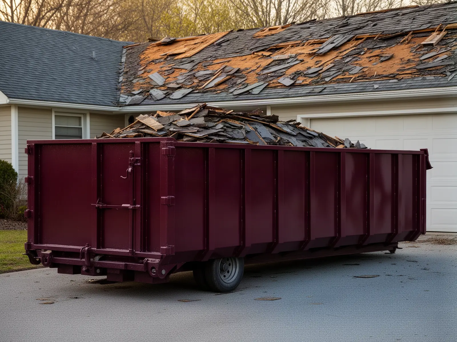Roll-off dumpster from Uncle Don's Dumpster Depot in Milwaukee, WI